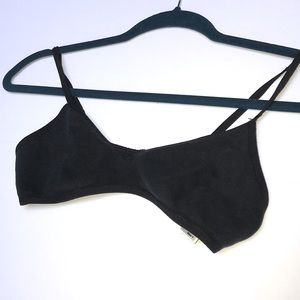 American Apparel Black Cotton Bra Wireless Small